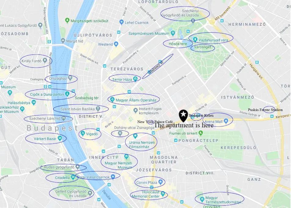 בודפשט Keleti Apartment City Center Big Flat Bedroom Private Use מראה חיצוני תמונה